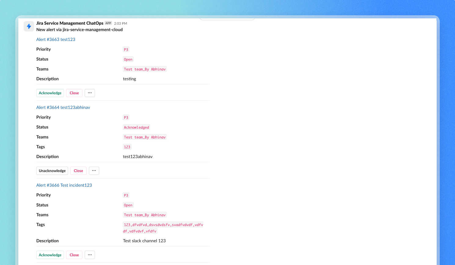 Gérer les alertes relatives aux incidents dans Slack