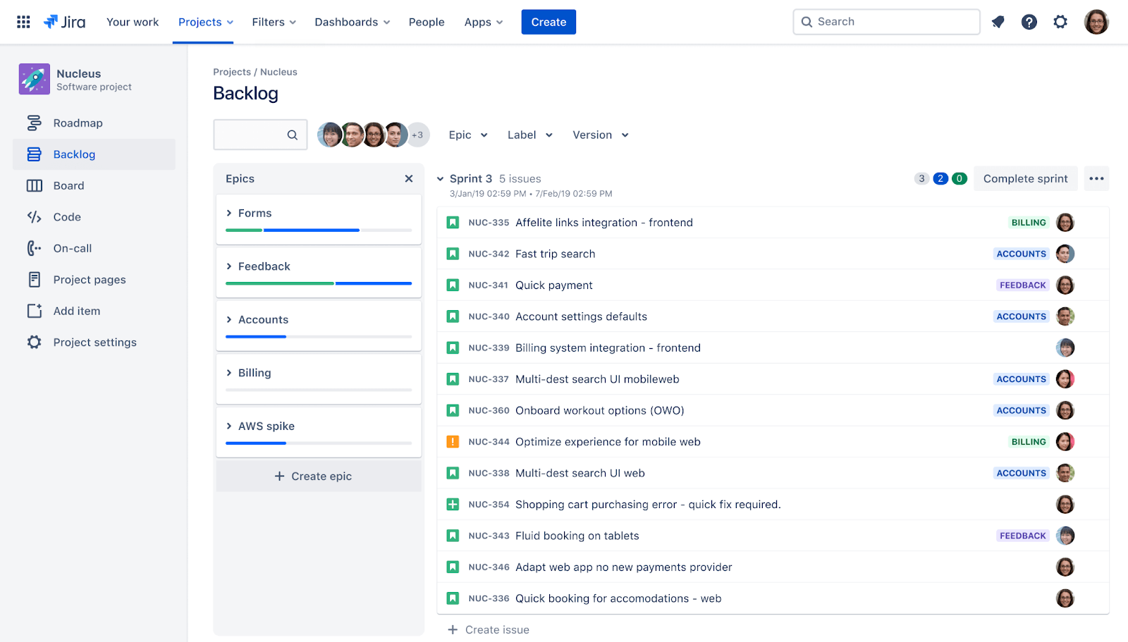 Backlog Jira